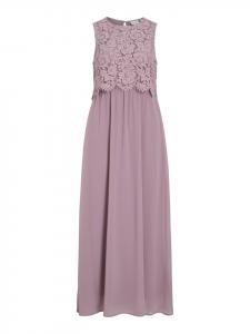 Vila Длинное платье цвета «грибок»