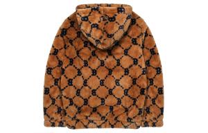 Бархатная куртка унисекс MLB, Бежевый