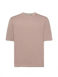 Футболка с круглым вырезом Eleventy, бежевый