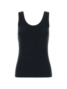 Топ с отделкой цепочкой Brunello Cucinelli, синий