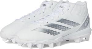 Кроссовки adidas Kids Adizero Impact.2 Molded American Football Shoes, цвет White/Silver Metallic/White