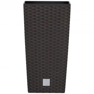 Горшок для растений Prosperplast «Рато квадрат», ШхГхВ: 22,5х22,5х42,1 см, коричневый