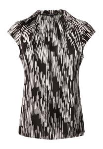 Блузка comma, цвет schwarz weiß