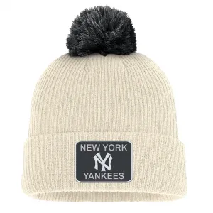 Шапка Nike MLB New York Yankees Yarn Peak Standard Cuff Pom, бежевый