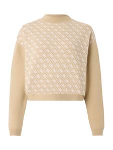 Свитер GUESS AUBREY 4G, серо-коричневый/серо-бежевый