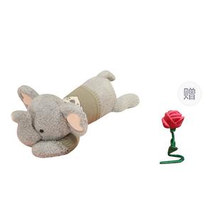Мягкая и милая кофта плюшевая игрушка слоненок плюшевые куклы плюшевая кукла высота 90см/110см/130см/160см Doudou Beibei, Gray+Free Rose In A Random Color