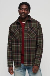 Стеганая купеческая рубашка Superdry, зеленый