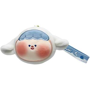 Lanisi Белая мордочка, антистрессовая игрушка для разминания, медленно восстанавливающая форму плюшевый брелок, высота 11см