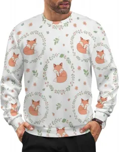 Мужской повседневный свитер с круглым вырезом и длинным рукавом SEBNATAL