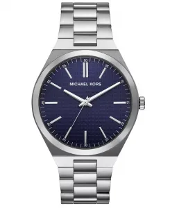 Мужские часы Lennox с тремя стрелками из нержавеющей стали серебристого цвета, 43 мм Michael Kors, silver-tone