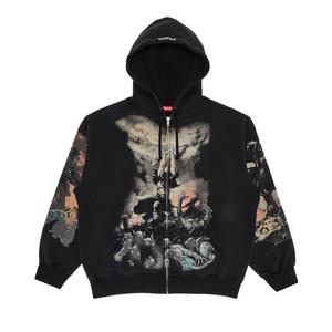 Толстовка Supreme x Frank Frazetta Zip Up Hooded Sweatshirt Black, черный
