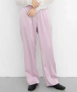 Блестящие брюки с оттиском по центру Kbf, цвет Pink