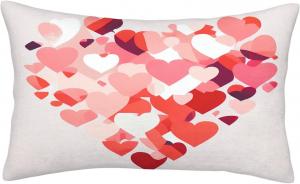 Generic Декоративная подушка с принтом в виде сердечек Pink 10
