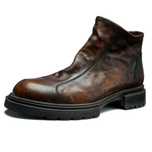 Fabrication Мужские полусапожки с подкладкой из флиса тёмно-кофейного цвета, цвет Dark Coffee Fleece-Lined