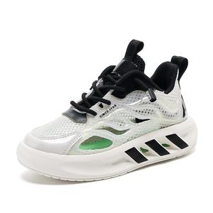 Сандалии детские с низким верхом, амортизирующие, устойчивые к истиранию, дышащие и поддерживающие NEZHACHAOHAI, бежевый/черный