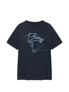 Футболка с принтом Anine Bing, черный