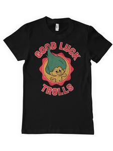 Футболка Good Luck T-Shirt черного цвета Trolls