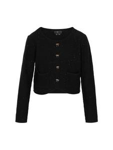 Женский свитер черного цвета faina