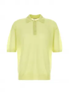 Поло из смеси мохера Auralee, желтый