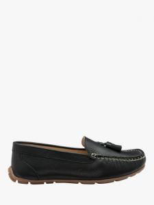 Мокасины из бутовой кожи Ravel, черный