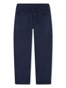 Спортивные брюки с вышитым логотипом Kenzo Kids, синий