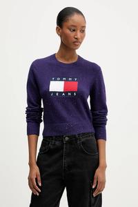 Свитер Tommy Jeans, фиолетовый