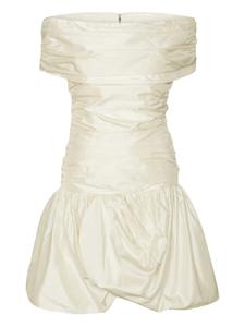 ROTATE BIRGER CHRISTENSEN мини-платье с открытыми плечами и сборками, белый
