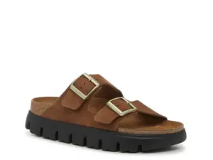 Сандалии-слайды Birkenstock Papillio By Birkenstock Arizona Platform Slide - женские, темно-коричневые