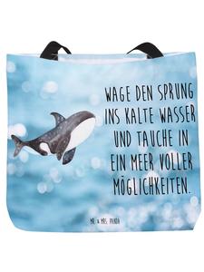 Mr. & Mrs. Panda Сумка для покупок Orca со слоганом, выполненная в синем цвете OZeichenanblue