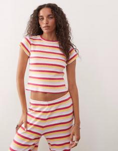 Футболка stripe в разноцветную полоску Reclaimed Vintage