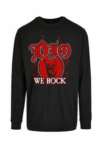 Топ rockshirts DIO WE ROCK LANGÆRMET, Black