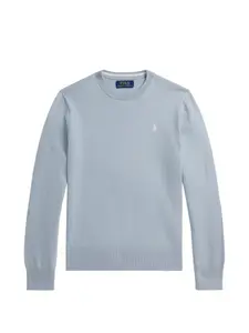 Свитер с круглым вырезом Polo Ralph Lauren Kids, синий