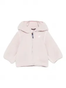 Шуба из искусственного меха с капюшоном K Way Kids, розовый