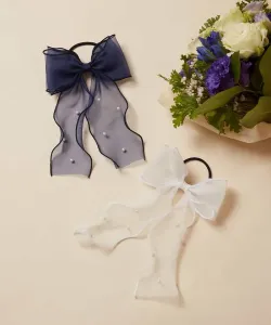 Пони с прозрачной лентой Avv, цвет Navy