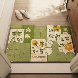 Dajiang Ковер 120х120 см для прихожей, не скользит, грязеотталкивающий, с петлевым ворсом, можно обрезать