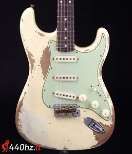 Fender Custom Shop Ограниченная серия 60 Dual-Mag II Stratocaster Super Heavy Relic Состаренный Винтажный Белый 1960