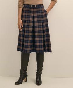 Кюлоты из полиэстеровой смеси в клетку «тартан»