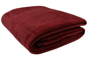 Мягкий плед с переплетом, 220х240 см, голубой Zollner, красный