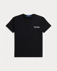 Унисекс футболка из хлопкового трикотажа Polo Sport Polo Ralph Lauren, черный