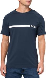 BOSS мужская хлопковая футболка с повторяющимся логотипом, Dark Plum Blue