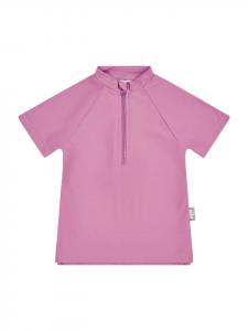 Sterntaler Купальная футболка с короткими рукавами, однотонного розового цвета