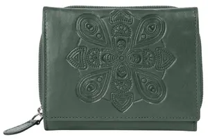 Кошелек Bruno Banani "Мандала", натуральная кожа, зеленый