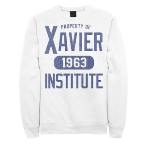 Мужской свитшот Campus Property 1963 года Marvel X-Men Xavier Institute 1963 Licensed Character, белый