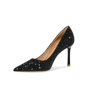 Li Ke Тонкие каблуки женские на высоком каблуке - черные, высота каблука 6 см, цвет Black 6CM Heel Height