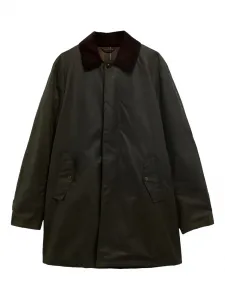 Пальто с вельветовым воротником из коллаборации с Barbour Baracuta, зеленый