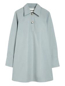Платье-поло из хлопка Jil Sander, синий