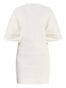 Платье-футболка длины миди BALENCIAGA, нейтральный