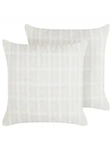 Декоративная подушка Beliani 2er Set Deko DOURIS, цвет beige/weiß