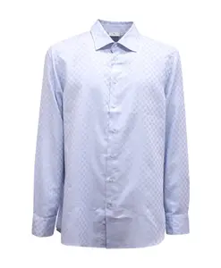 Хлопковая рубашка Etro, синий