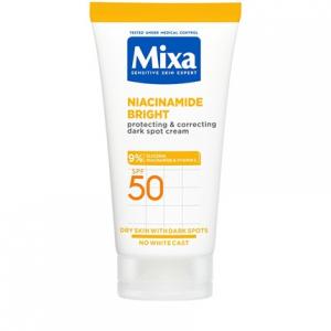 Защитный и корректирующий крем от темных пятен Spf 50 Niacinamide Bright - 50 мл Mixa